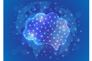 Human brain low poly symbol with, an Education Illustration by GraphiShop