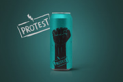 16oz Clean Beer Can Mockup, a Packaging Mockup by SmartDesigns (Thumbnail 2 of 4)