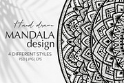 Hand Drawn Mandala Collection, a Decorative Illustration by Alisa Fimen Design (Thumbnail 1 of 11)