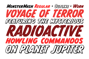 Monster Mash - A Ragged Comic Font