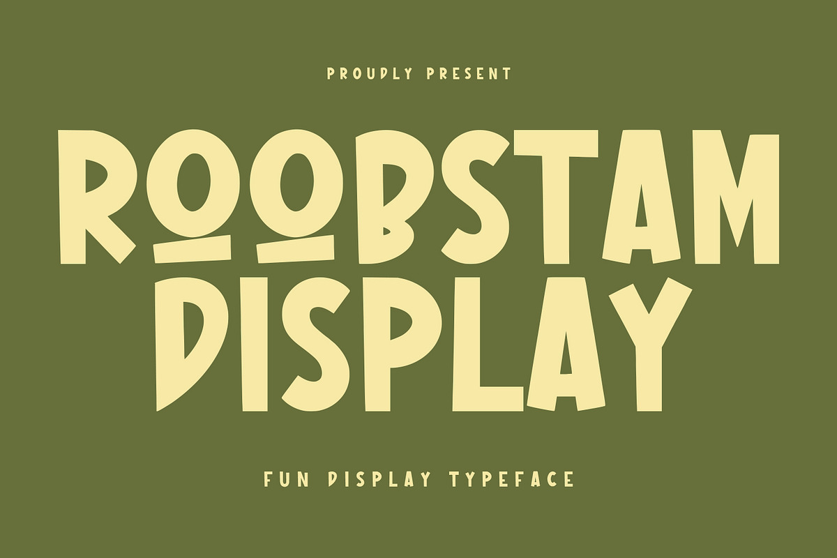 Roobstam Fun Display Font, a Sans Serif Font by Maulana Creative (Photo 1 of 7)