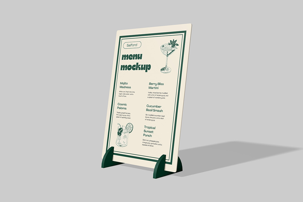 Menu Mockup, a Mockup by DxSLEX (Photo 2 of 5)
