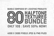 50% OFF: 80 Halftone Textures Bundle, a Texture Graphic by Gabor Monori (Thumbnail 1 of 5)