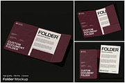 Folder Mockup, a Merchandise Mockup by Unerispace (Thumbnail 1 of 5)