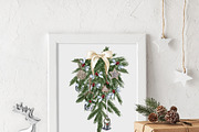 Farmhouse Christmas Watercolor Set, a Seasonal Illustration by BarvArt (Thumbnail 24 of 28)