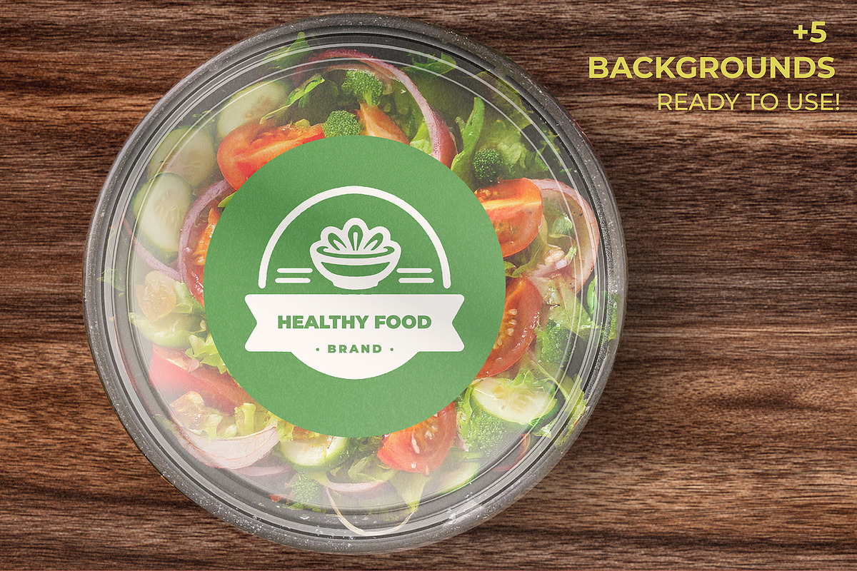 Salad Box Mock up Collection, a Packaging Mockup by Lostkids (Photo 6 of 8)
