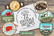 72 Sport Patches/Badges, a Branding & Logo Template by sivVector (Thumbnail 1 of 8)