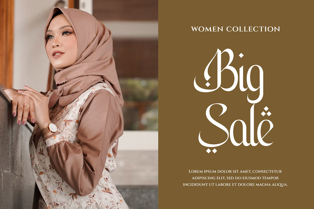 Haymila Islamic Display Font, a Serif Font by RantautypeStudio (Photo 9 of 17)