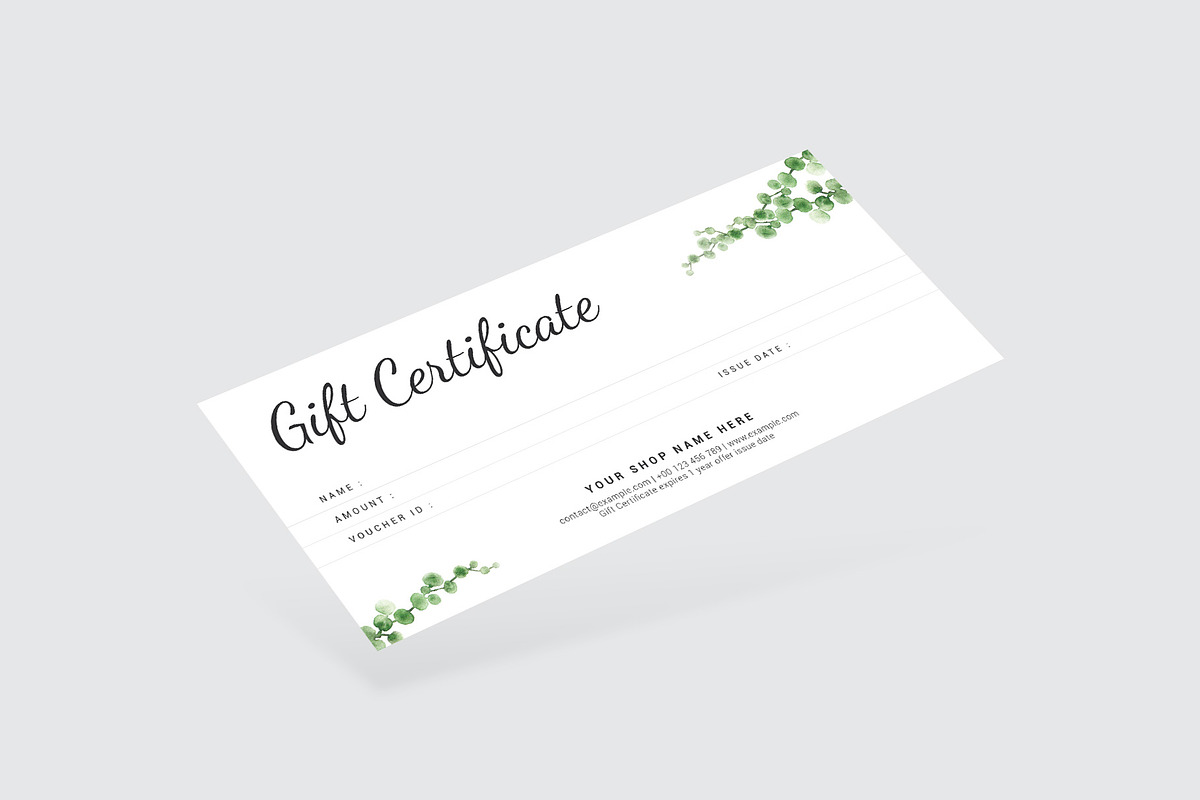 Gift Certificate, a Card Template by Amit Debnath (Photo 2 of 6)