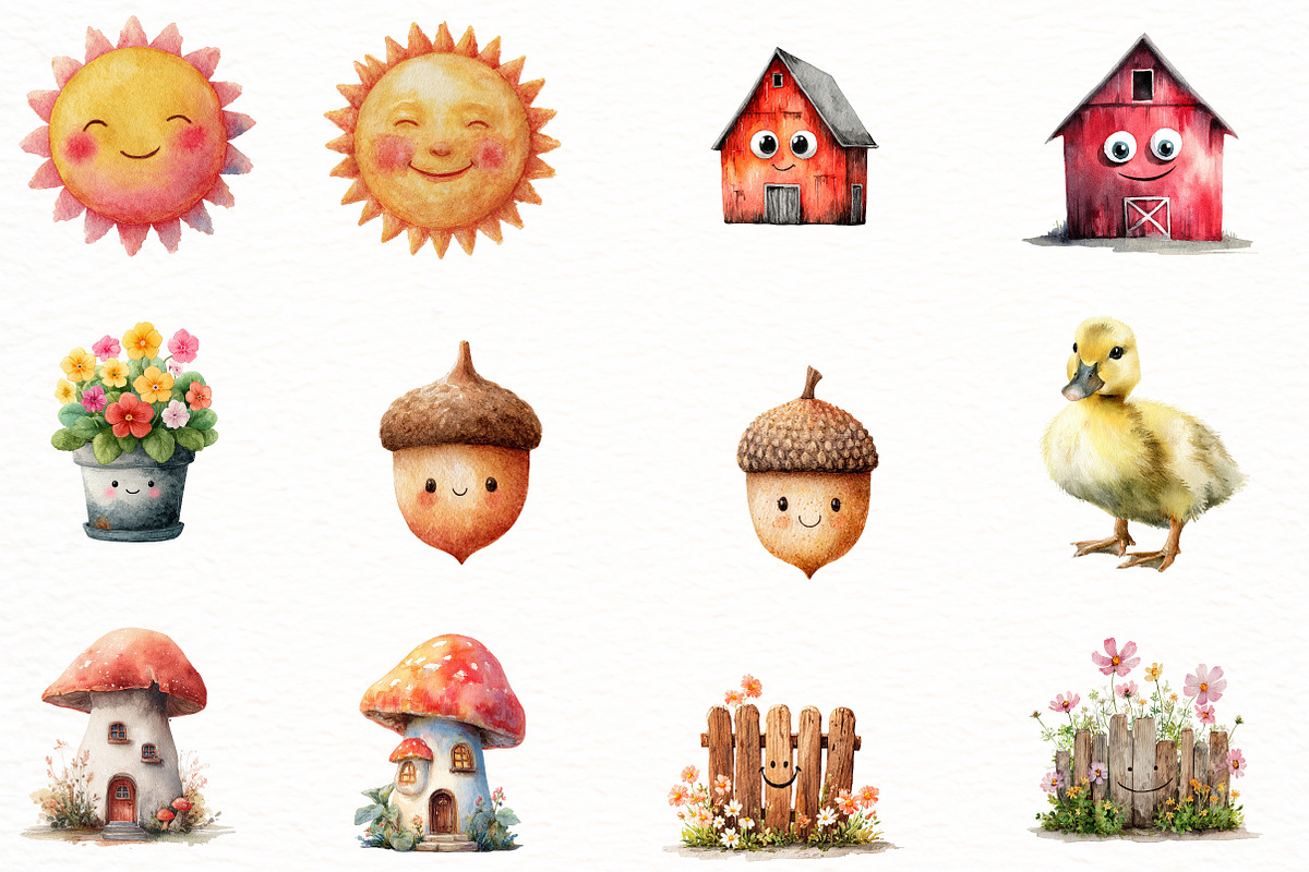 Happy Spring Clipart, an Illustration by Designworld (Photo 5 of 7)