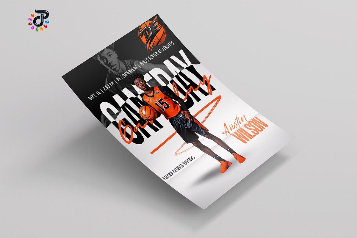 Sports Game Day Canva Flyer Template preview 3
