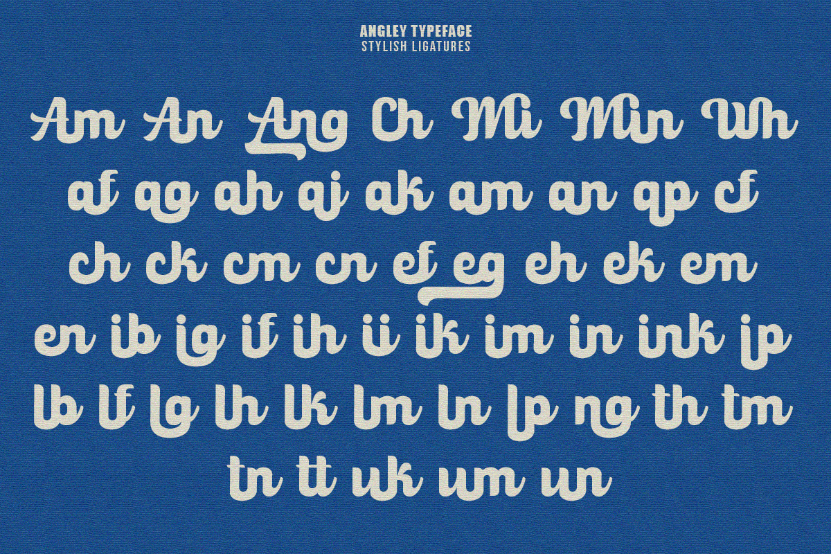 Angley - Bold Script, a Script Font by Letter Fresh (Photo 11 of 17)