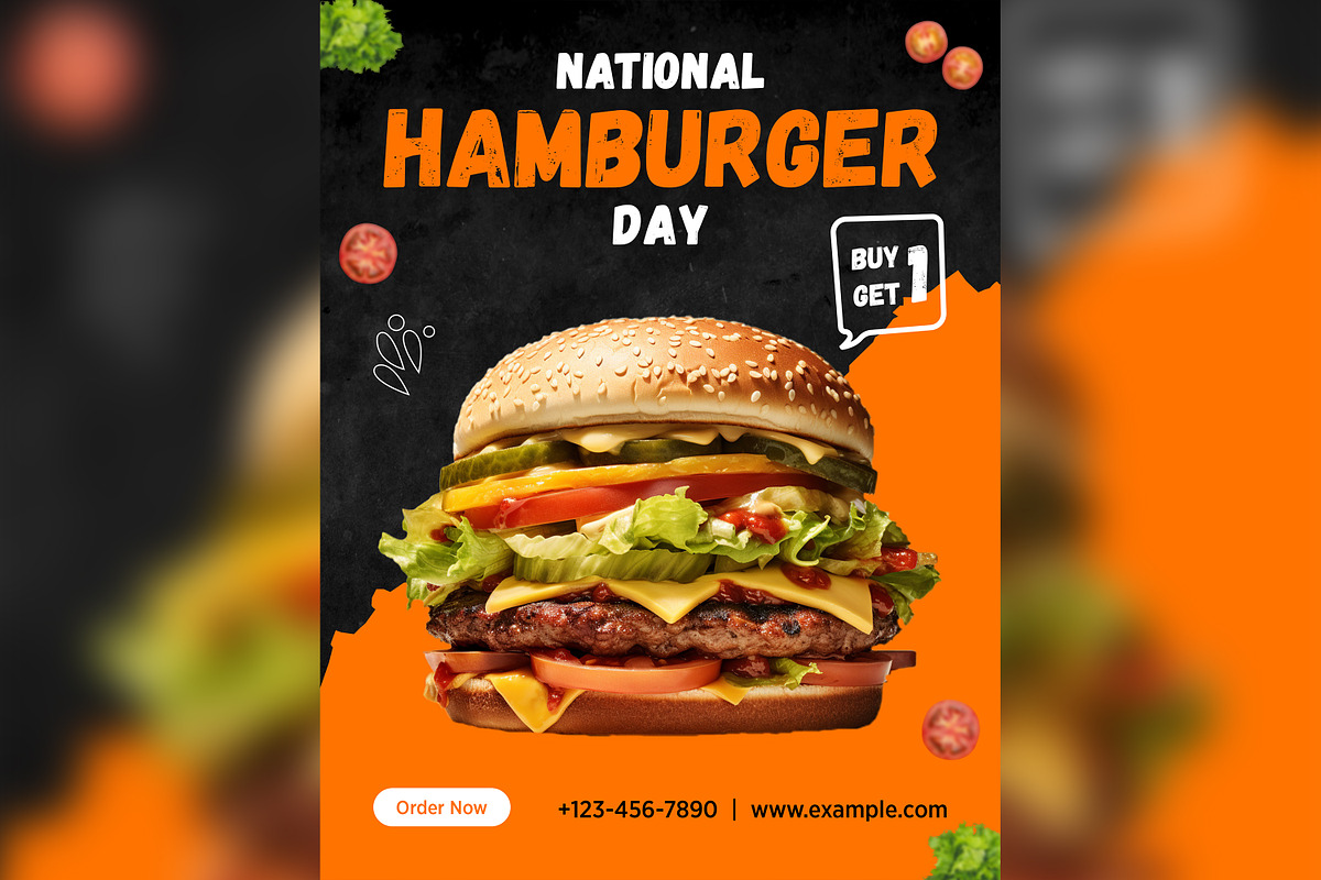 Fast Food Poster Design Template 38, a Social Media Template by shahsoft (Photo 2 of 2)