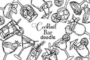 Alcoholic Cocktails doodle set, a Graphic by made by Tanya (Thumbnail 1 of 2)