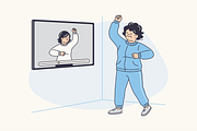 Connected Safe Seniors Illustration, an Object Graphic by Jump Studio (Thumbnail 10 of 12)