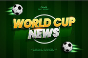 Text Effect World Cup News, a Layer Style Add-On by Navy Graphic (Thumbnail 1 of 2)