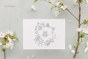 Peony Wedding Crest, an Object Graphic by Encre Studio (Thumbnail 5 of 5)