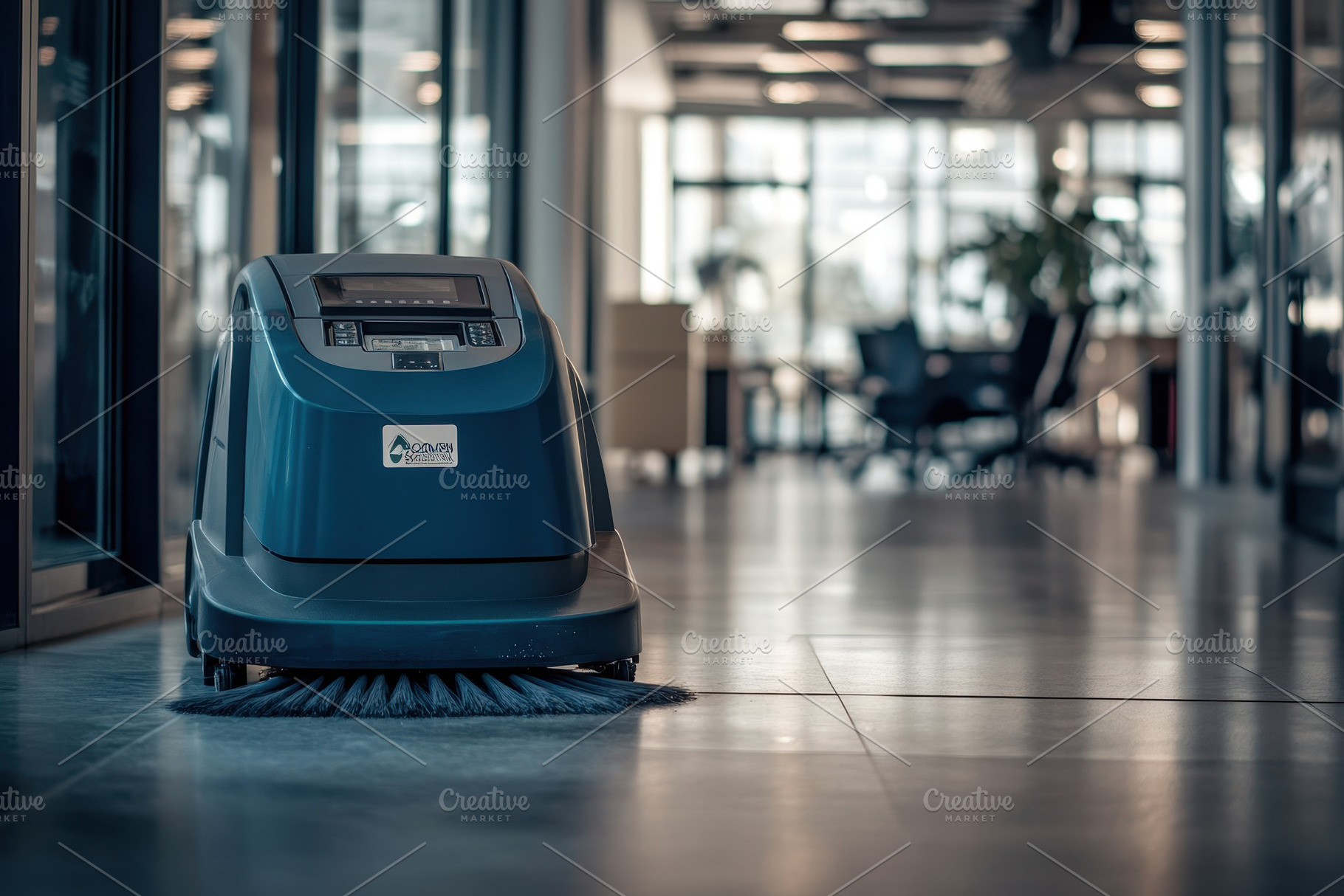 Closeup view of a cleaning machine, a Photo by Pavel_design
