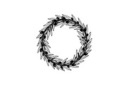 Floral Wreath Circle SVG Bundle, an Illustration by Creativeshirt (Thumbnail 26 of 51)