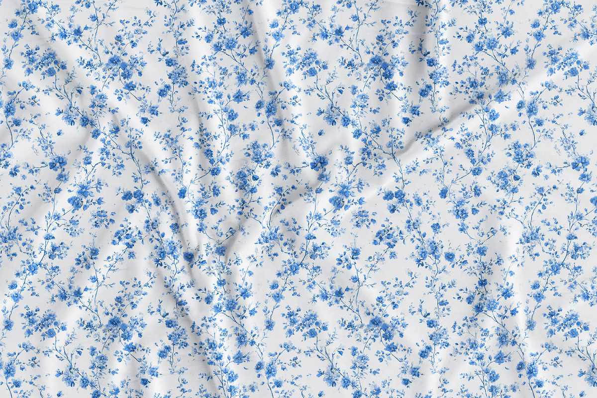 Toile Floral Seamless Patterns, a Pattern Graphic by Olya Creative (Photo 16 of 22)