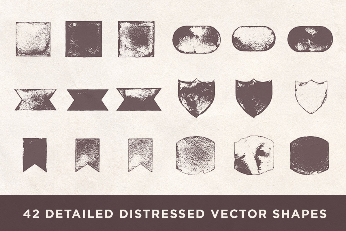 42 Distressed Shapes preview 5