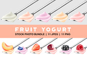 Fruit yogurt collection, an Object Graphic by Fruits+Veggies (Thumbnail 1 of 5)