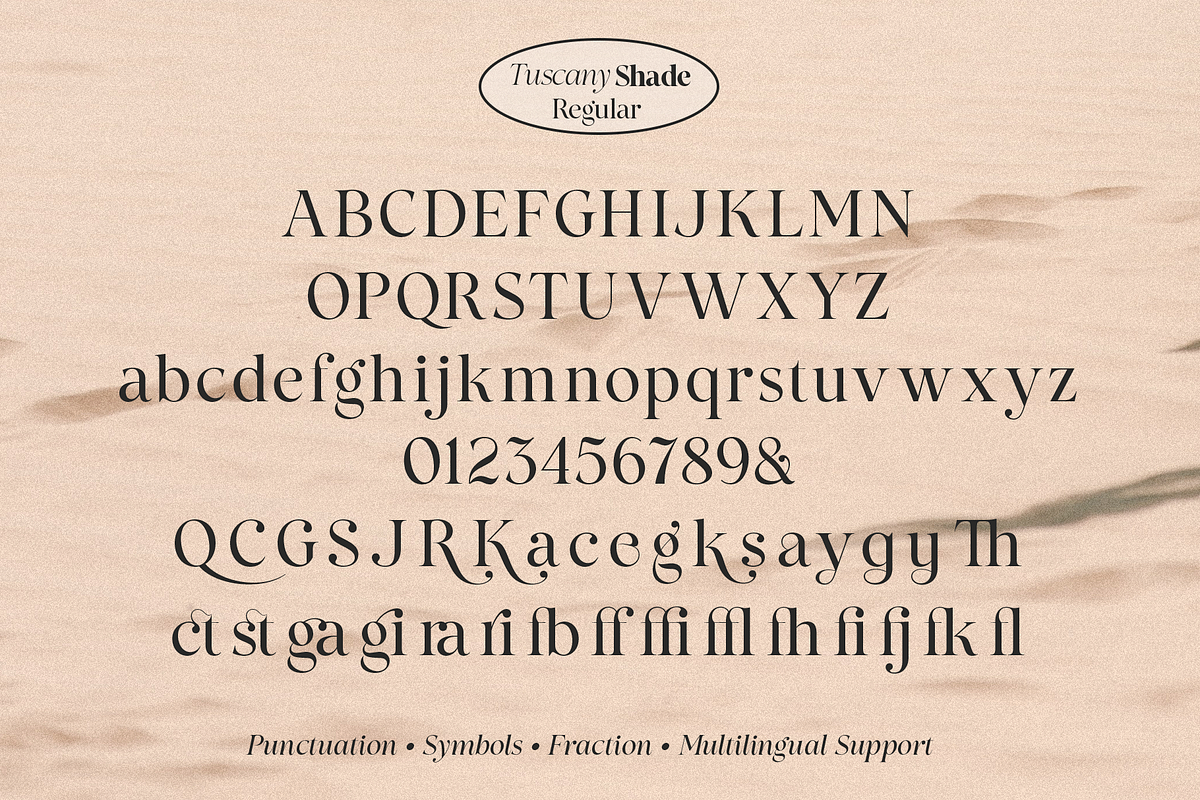 Tuscany Shade, a Serif Font by Larin Type Co. (Photo 20 of 20)