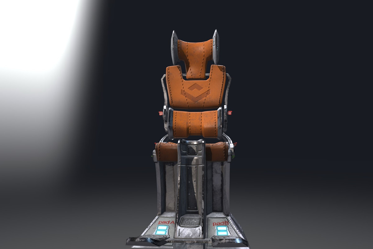 Pilot Seat, an Environmental 3D Model by obeyart (Photo 4 of 7)