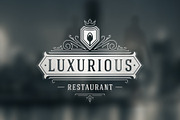 36 Restaurant Logos and Badges, a Branding & Logo Template by Vasya Kobelev (Thumbnail 9 of 16)