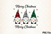Merry Christmas Gnome Design Png, a Seasonal Illustration by Layerology (Thumbnail 1 of 4)