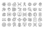 Artificial intelligence icons, an Icon by Volyk (Thumbnail 1 of 3)
