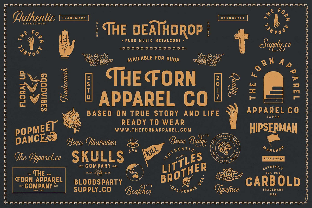 Vintage Font Bundle Super Sale, a Sans Serif Font by Anxiety Studio (Photo 32 of 40)