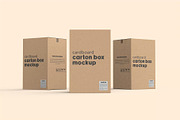 Vertical Cardboard Carton Box Mockup, a Packaging Mockup by zphotographystudio (Thumbnail 2 of 10)