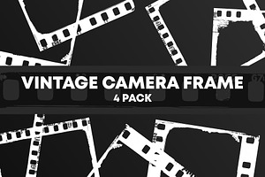Vintage Camera Frame 4 Pack