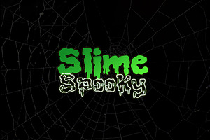 Slimespooky Font Halloween Theme