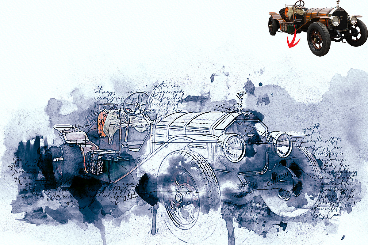 Watercolor Mixed Media Art Effect, an Action Add-On by Photoshop Action (Photo 7 of 12)
