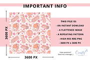 Boho School Supplies Seamless PNG, a Pattern Graphic by Coastal 5 Designs (Thumbnail 3 of 3)