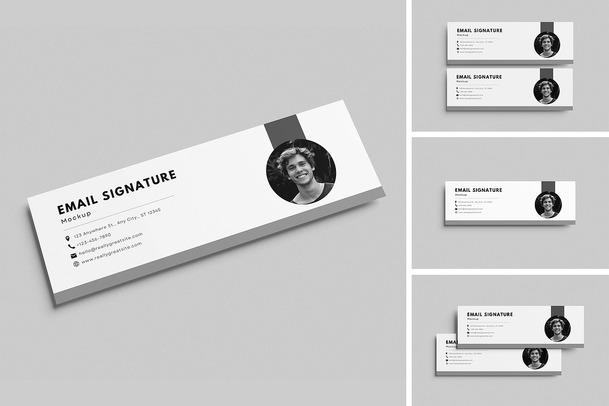 High Quality Email Signature Mockup, a Product Mockup by swsi-studio (Photo 1 of 5)