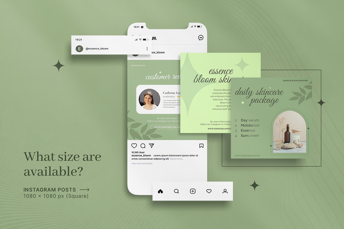 Bloom | Skincare Canva Template, a Social Media Template by prajapixels (Photo 4 of 6)