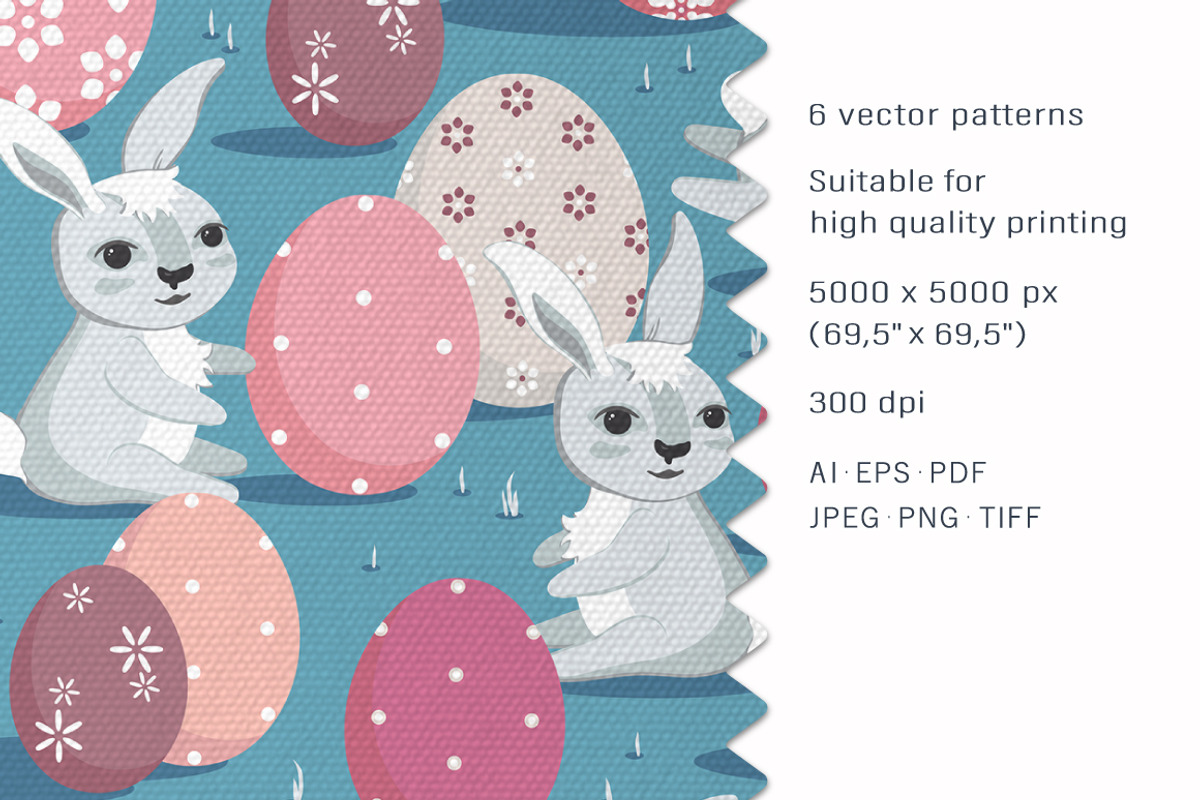 Easter bunnies– Set 1, a Pattern Graphic by Yummy (Photo 2 of 12)