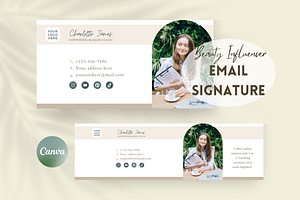 Business Coach Email Signature Canva