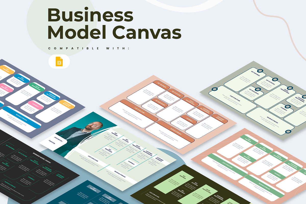 Business Model Canvas Google Slides, a Presentation Template by Slidesmash (Photo 1 of 4)