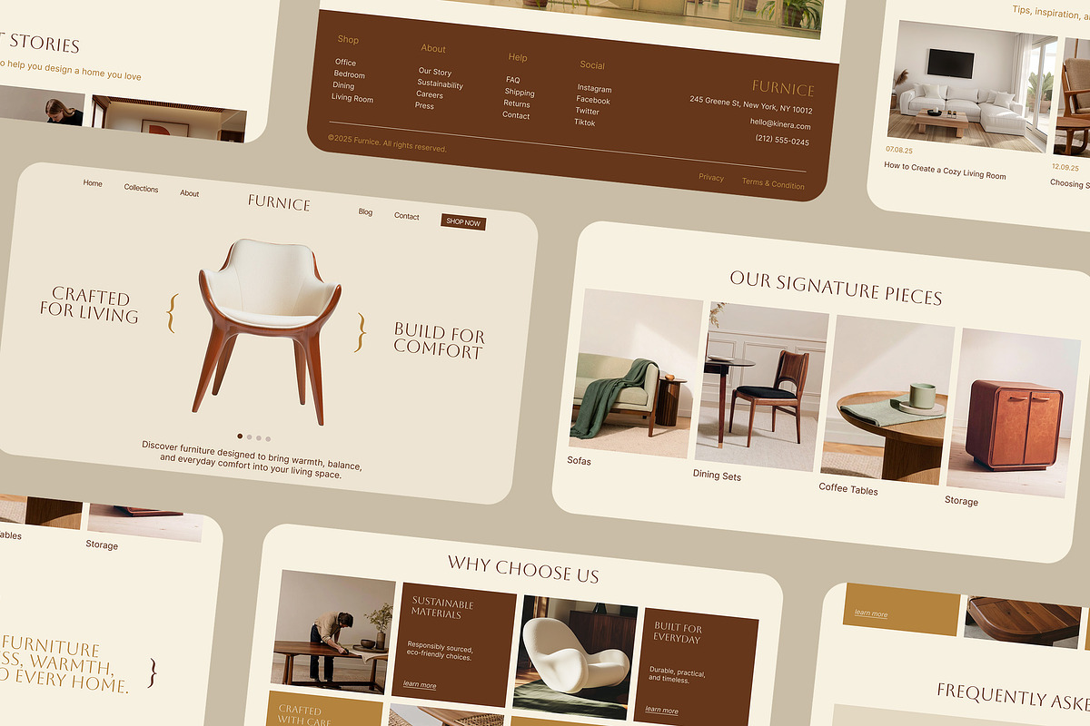 Furniture Figma Landing Page, a Landing Page Template by Supanium Studio (Photo 4 of 5)