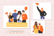 Autism Awareness Day Clipart, a Person Illustration by YuskinKot (Thumbnail 10 of 12)