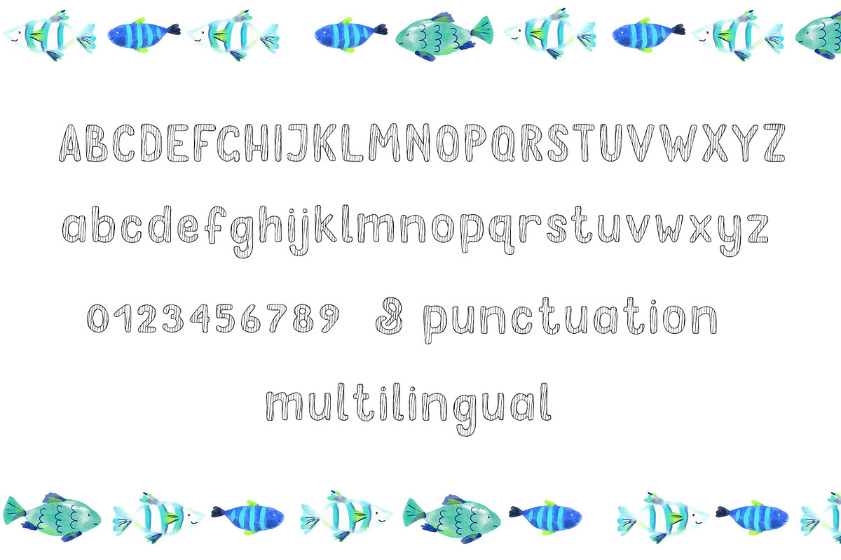 Stripey - display stripy font, a Sans Serif Font by Art pages (Photo 3 of 4)