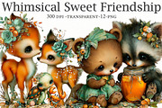 Whimsical Sweet Friendship Clipart, a Seasonal Illustration by Designworld (Thumbnail 1 of 8)