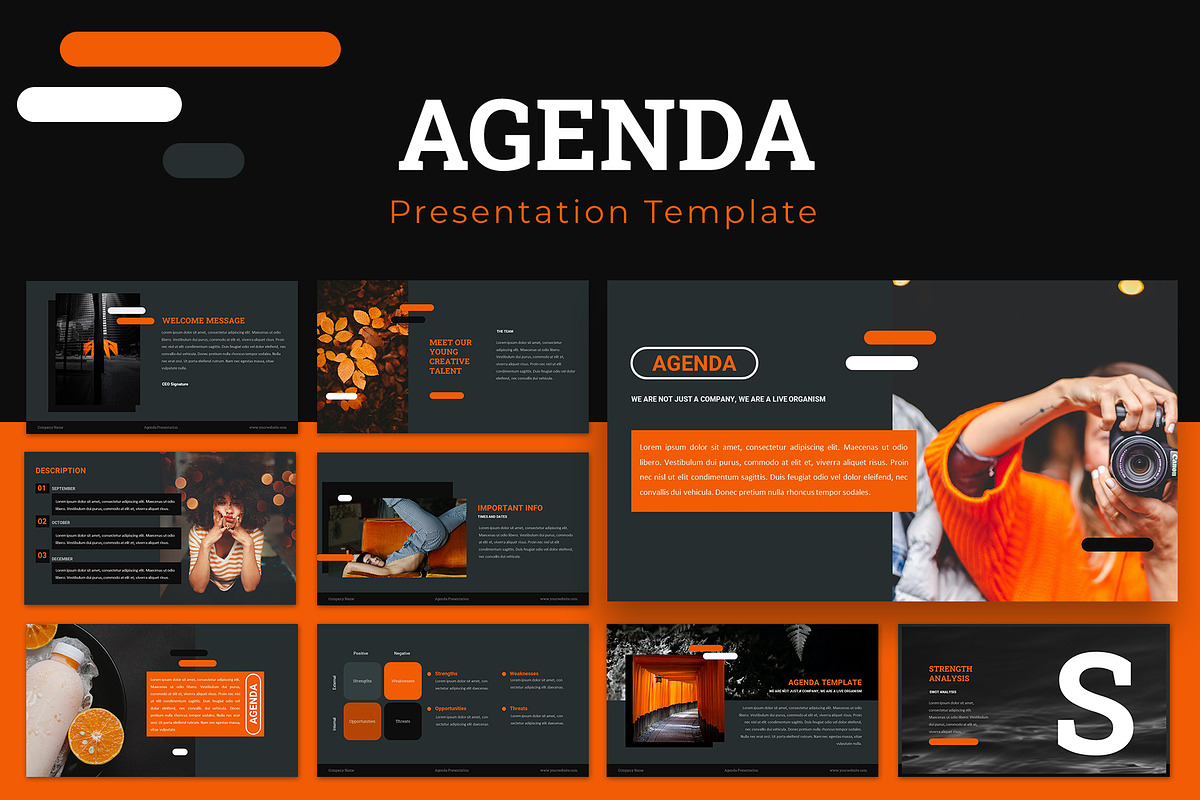 Agenda Powerpoint Presentation, a Presentation Template by Zacomic Studios (Photo 1 of 7)