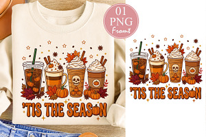 Tis The Season PNG, Pumpkin Spi, a Seasonal Illustration by Rose Art