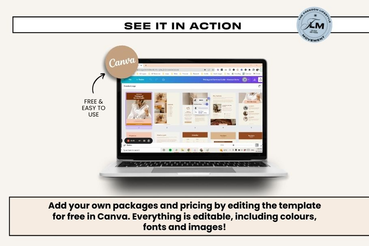 Pricing Guide - Abstract Boho, a Social Media Template by Freedom Business Shop (Photo 2 of 11)