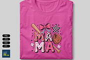 Baseball Mama Coquette Png, a Sport Illustration by Unique Design Team (Thumbnail 2 of 7)